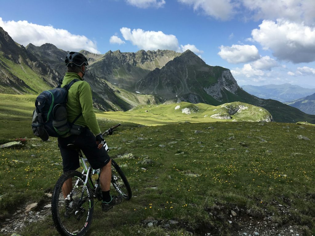 VTT dans les alpes